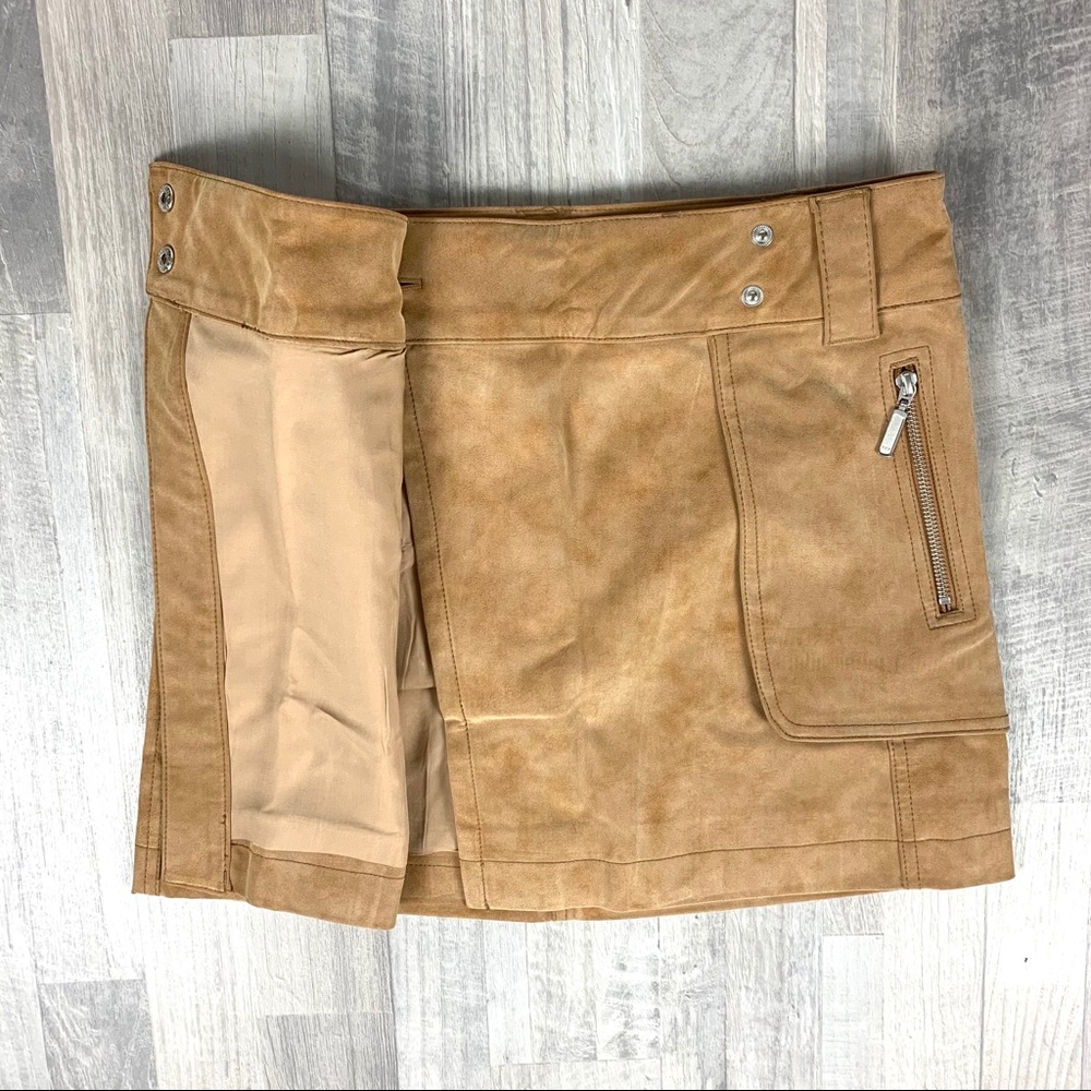 Free People Carson Utility Faux Leather Wrap Skirt - Picture 8 of 13